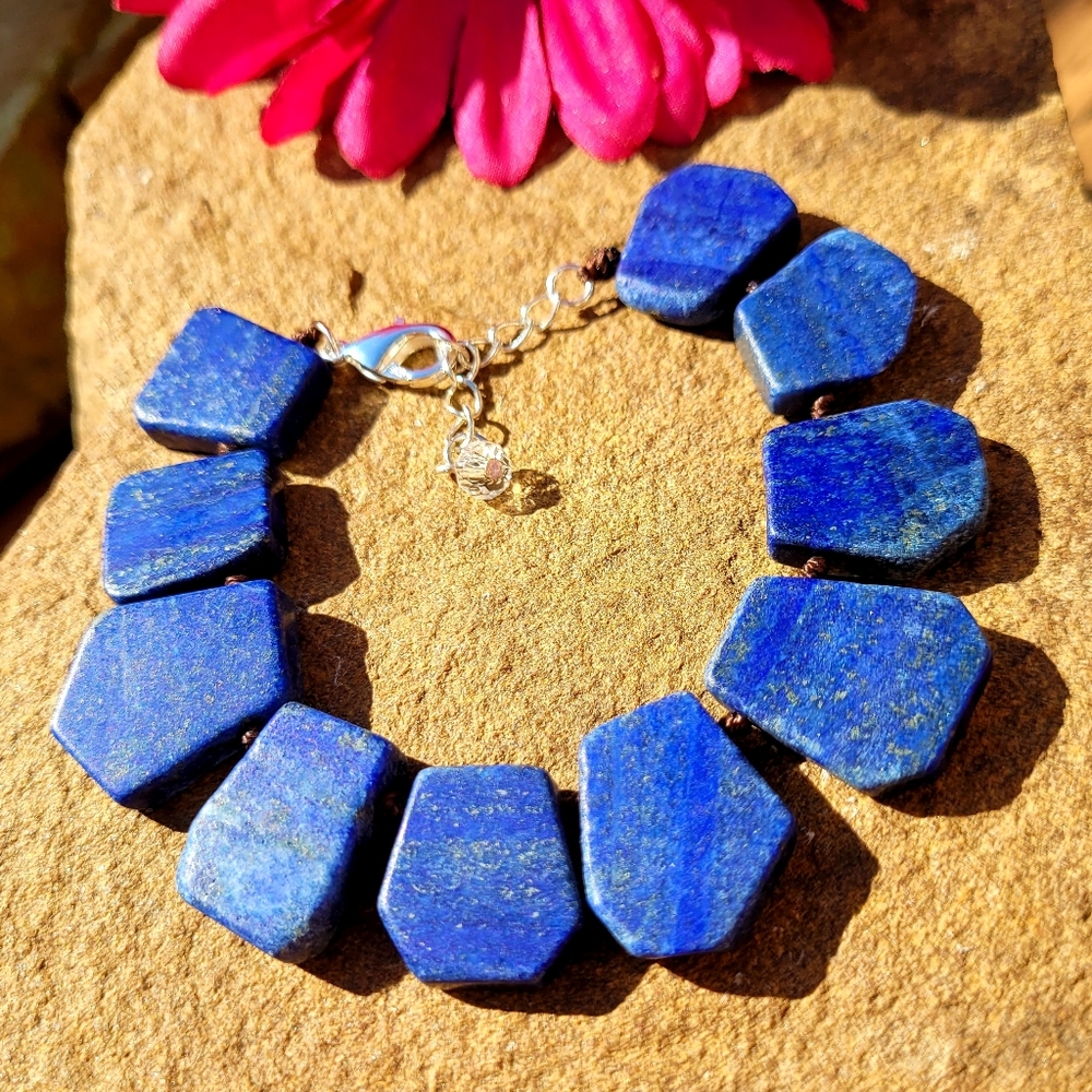 SOLD NWT BLUE LAPIS STERLING SILVER STATEMENT B… - Picture 10 of 15